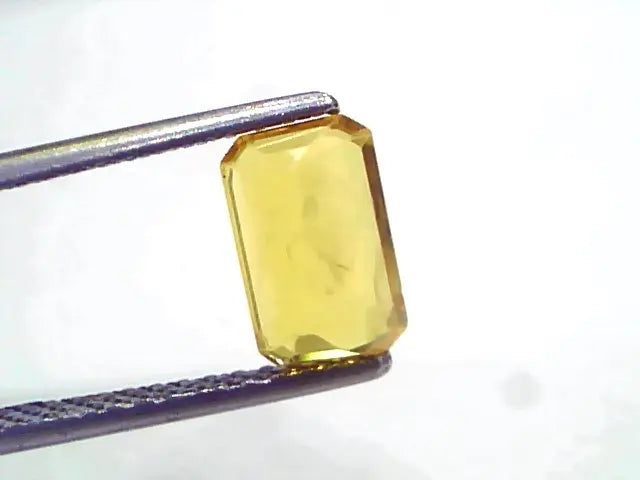 2.02 Ct Natural Yellow Sapphire Pukhraj Jupiter Gemstone (Heated)