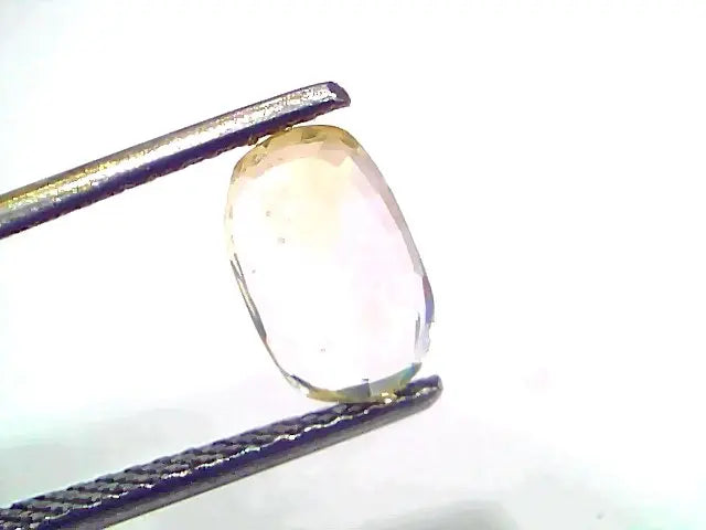 2.00 Ct Certified Unheated Untreated Natural Ceylon Yellow Sapphire