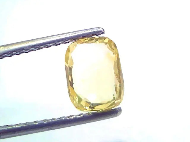 1.95 Ct Certified Unheated Untreated Natural Ceylon Yellow Sapphire