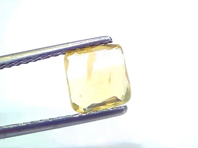 2.04 Ct Certified Unheated Untreated Natural Ceylon Yellow Sapphire