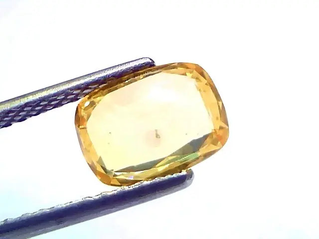 2.05 Ct Certified Untreated Natural Ceylon Yellow Sapphire Gemstone