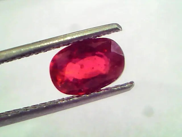 1.98 Ct Natural Ruby Gemstone Manek Gem for Sun (Heated)