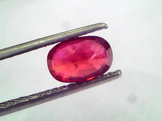 1.98 Ct Natural Ruby Gemstone Manek Gem for Sun (Heated)