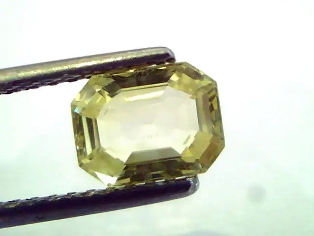 1.96 Ct Unheated Untreated Natural Ceylon Yellow Sapphire/Pukhraj
