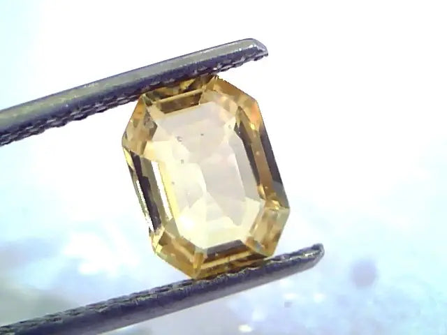 1.96 Ct Unheated Untreated Natural Ceylon Yellow Sapphire/Pukhraj