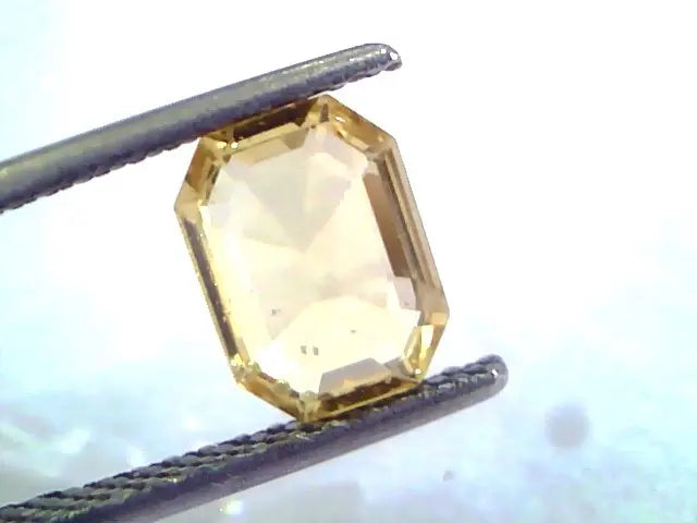 1.96 Ct Unheated Untreated Natural Ceylon Yellow Sapphire/Pukhraj