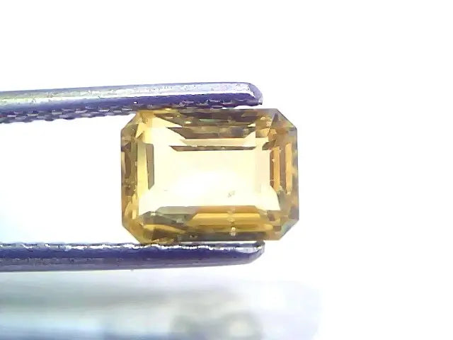 1.97 Ct GII Certified Unheated Untreated Natural Ceylon Yellow Sapphire AA