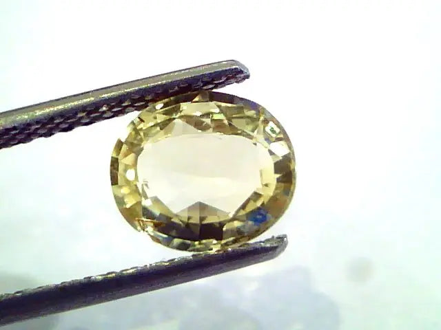 1.96 Ct Unheated Untreated Natural Ceylon Yellow Sapphire Pukhraj