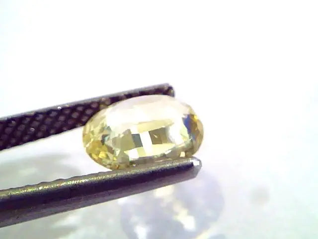 1.96 Ct Unheated Untreated Natural Ceylon Yellow Sapphire Pukhraj