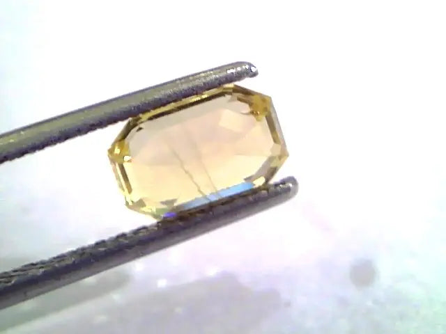 2.00 Ct Unheated Untreated Natural Ceylon Yellow Sapphire/Pukhraj