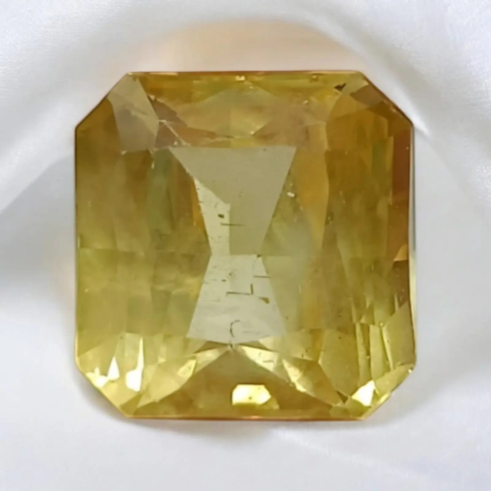 Huge 10.07 Ct Unheated Untreated Natural Ceylon Yellow Sapphire - Venus Gems