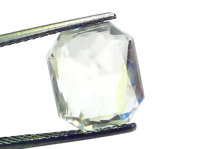 Huge 10.16 Ct GII Certified Unheated Natural Ceylon White Sapphire AAA - Venus Gems
