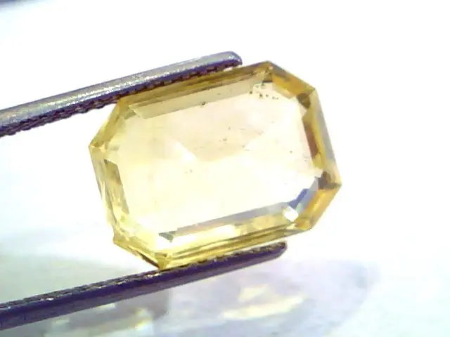 Huge 10.24 Ct Unheated Untreated Natural Ceylon Yellow Sapphire AAA