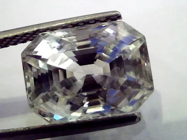 Huge 10.33 Ct Unheated Untreated Natural White Sapphire Gemstone AAAAA