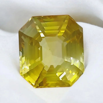 Huge 10.39 Ct IGI Certified Unheated Untreated Natural Ceylon Yellow Sapphire - Venus Gems