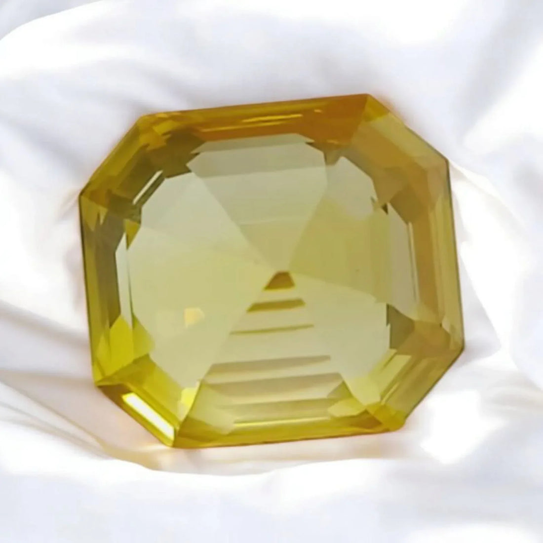 Huge 10.39 Ct IGI Certified Unheated Untreated Natural Ceylon Yellow Sapphire - Venus Gems
