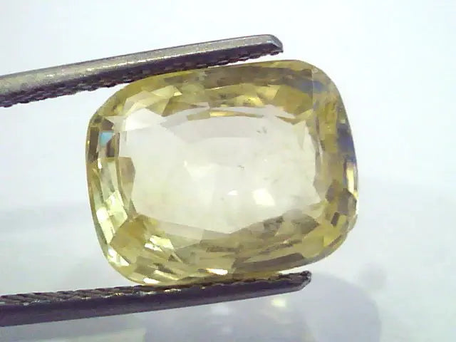 Huge 10.45 Ct Unheated Untreated Natural Ceylon Yellow Sapphire