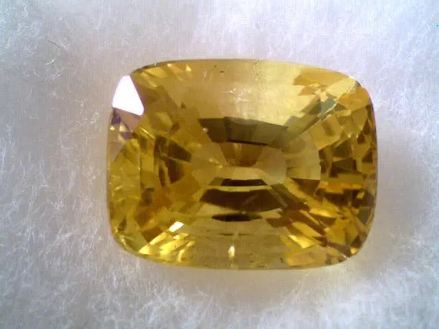 Huge 10.49 Ct Untreated Unheated Top Natural Yellow Sapphire