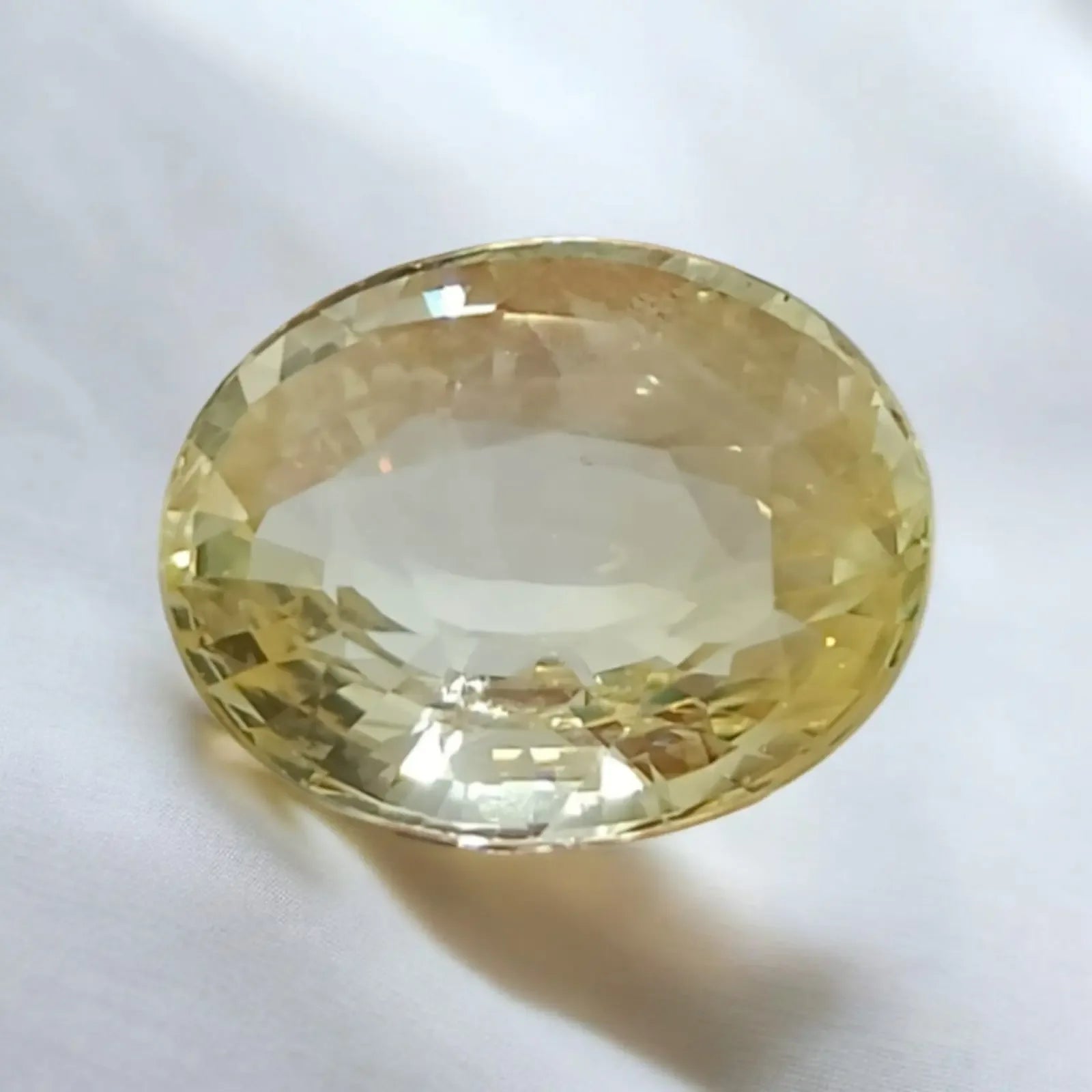 Huge 10.49 Ct Unheated Untreated Natural Ceylon Yellow Sapphire AAA - Venus Gems