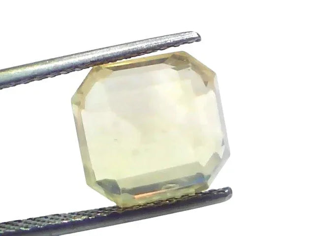 Huge 10.51 Ct IGI Certified Unheated Untreated Natural Ceylon Yellow Sapphire - Venus Gems