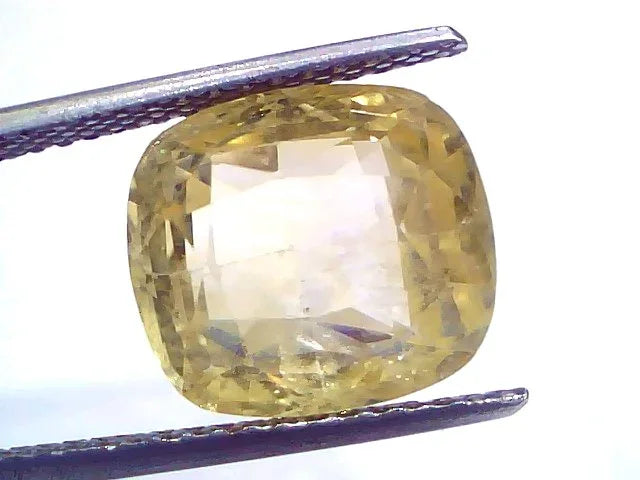 Huge 10.56 Ct IGI Certified Unheated Untreated Ceylon Yellow Sapphire - Venus Gems