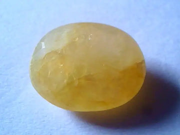 Huge 10.5 Ct Unheated Untreated Natural Ceylon Yellow Sapphire