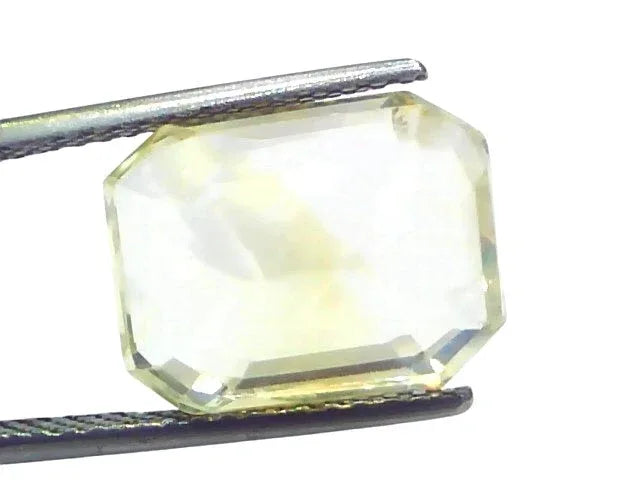 Huge 10.84 Ct IGI Certified Unheated Untreated Natural Ceylon Yellow Sapphire - Venus Gems