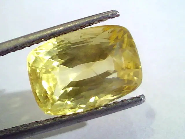 Huge 11.11 Ct Unheated Untreated Natural Ceylon Yellow Sapphire