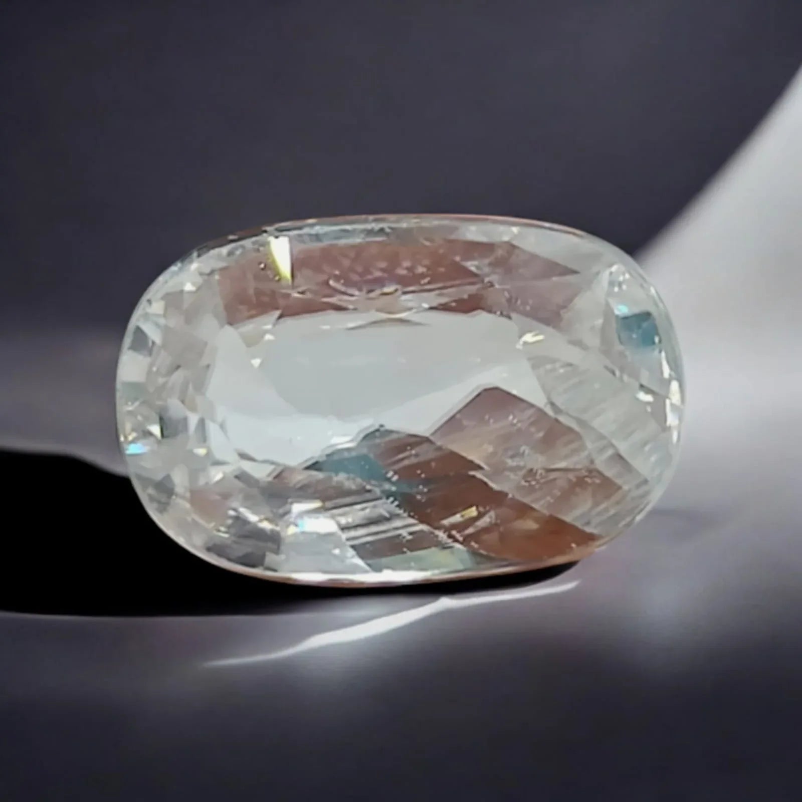 Huge 11.64 Ct 12.87 Ratti Natural White Zircon Gemstone For Venus AAAAA - Venus Gems