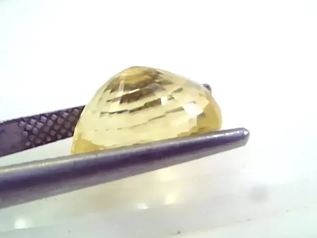Huge 11.72 Ct Unheated Untreated Natural Ceylon Yellow Sapphire Gemstone - Venus Gems
