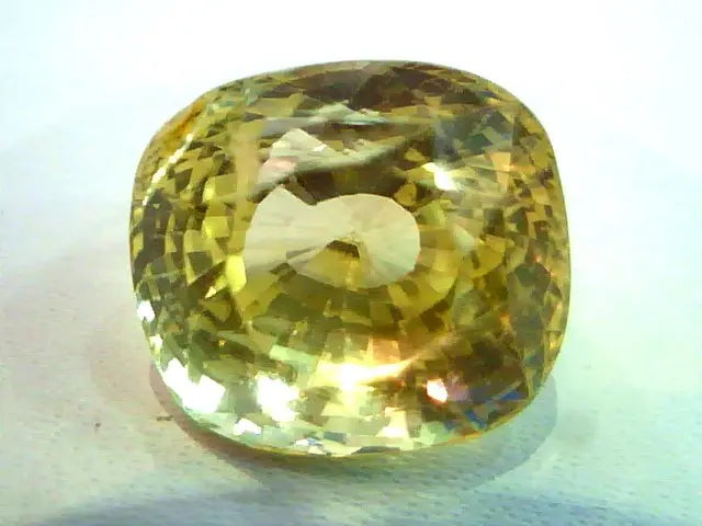 Huge 11.73 Ct Unheated Untreated Natural Ceylon Yellow Sapphire