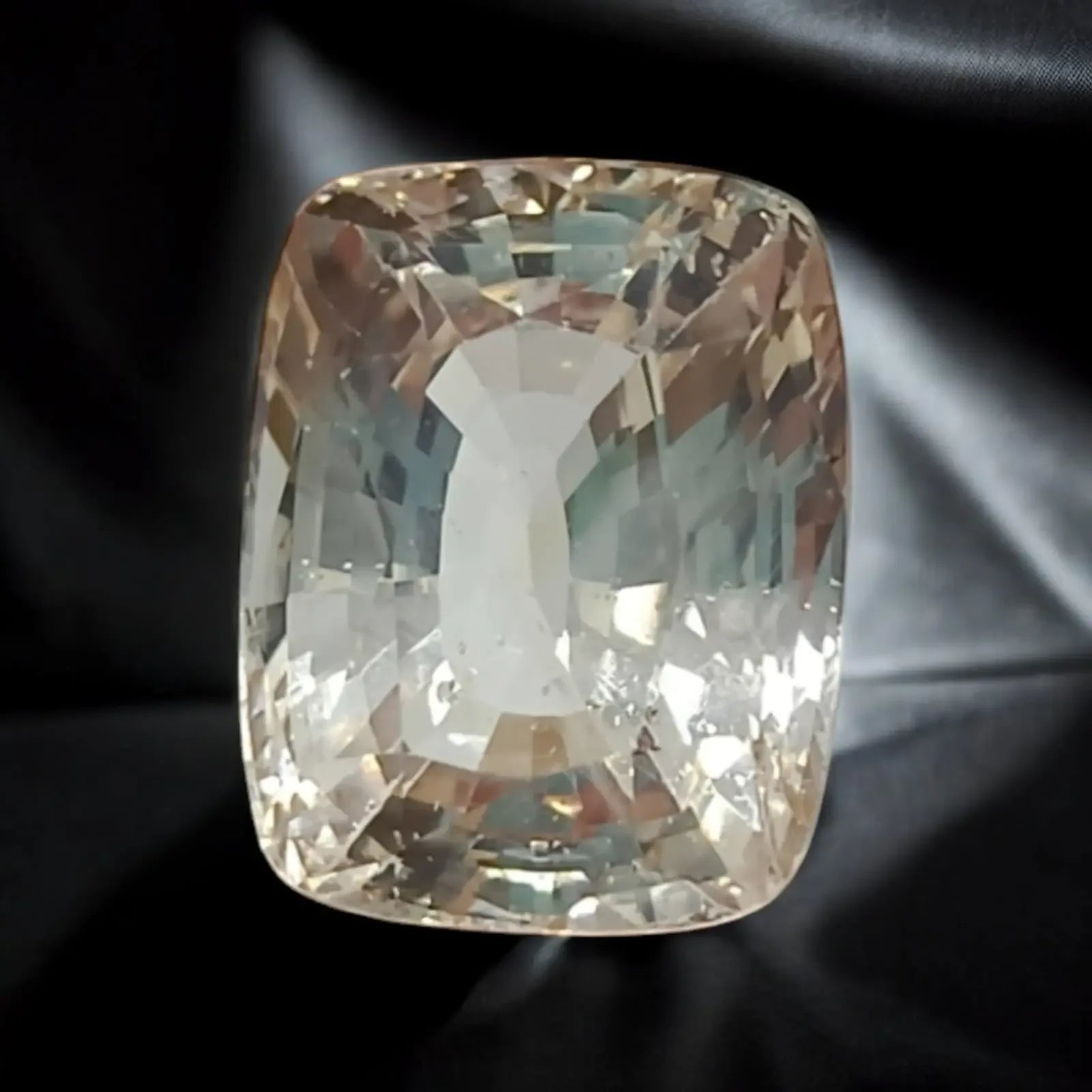Huge 11.95 Ct Unheated Untreated Natural Ceylon White Sapphire - Venus Gems