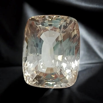 Huge 11.95 Ct Unheated Untreated Natural Ceylon White Sapphire - Venus Gems