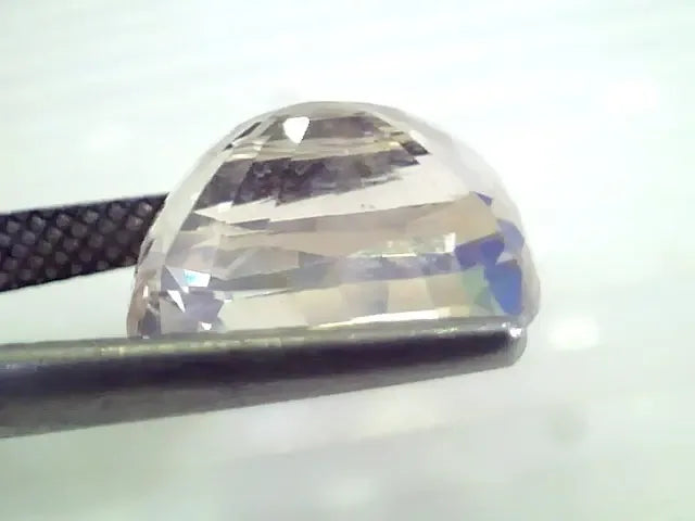 Huge 11.95 Ct Unheated Untreated Natural Ceylon White Sapphire - Venus Gems