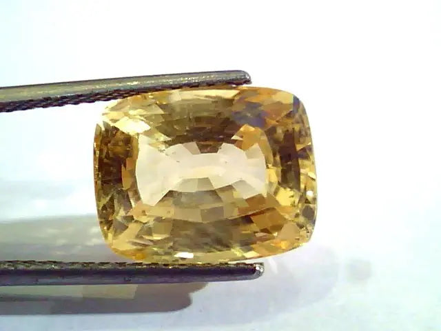 Huge 11.95 Ct Unheated Untreated Natural Ceylon Yellow Sapphire AAA