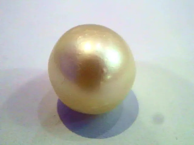 Big 12.10 Ct Certified Natural Round South Sea Pearl,Moti