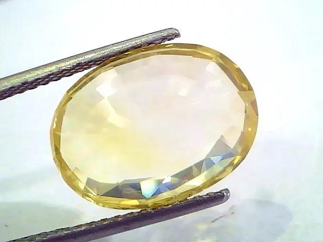 Huge 12.38 Ct Unheated Untreated Natural Ceylon Yellow Sapphire Gems
