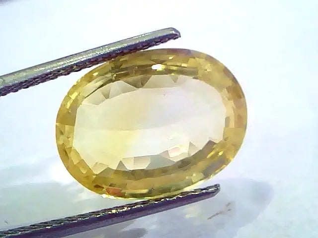 Huge 12.38 Ct Unheated Untreated Natural Ceylon Yellow Sapphire Gems