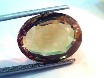 Huge 12.81 Ct Untreated Natural GII Certified Colour Changing Alexandrite
