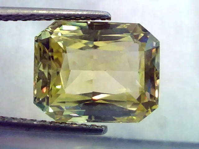 Huge 13.51 Ct Unheated Untreated Natural Ceylon Yellow Sapphire