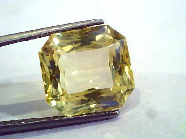 Huge 14.13 Ct Unheated Untreated Natural Ceylon Yellow Sapphire AAA