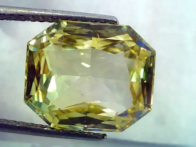 Huge 14.31 Ct Unheated Untreated Natural Ceylon Yellow Sapphire