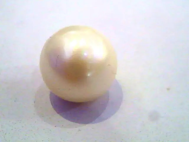 Big 14.59 Ct Certified Natural Round South Sea Pearl, Moti