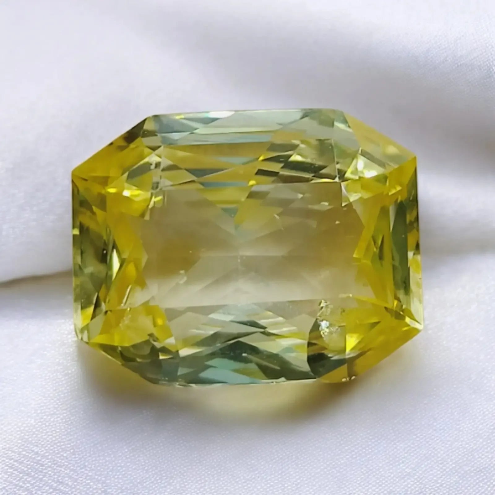 Huge 16.65 Ct Unheated Untreated Natural Ceylon Yellow Sapphire AAA - Venus Gems
