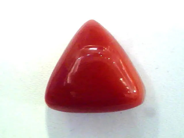 Huge 16.03 Ct Untreated Undyed Natural Italian Triangle Red Coral