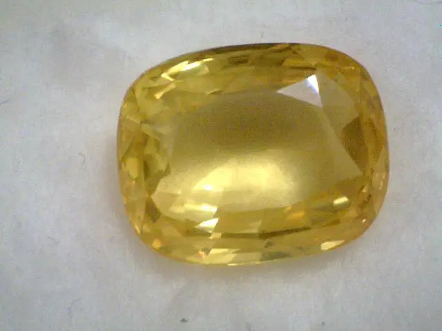 Huge 17.85 Ct Unheated Untreated Natural Ceylon Yellow Sapphire