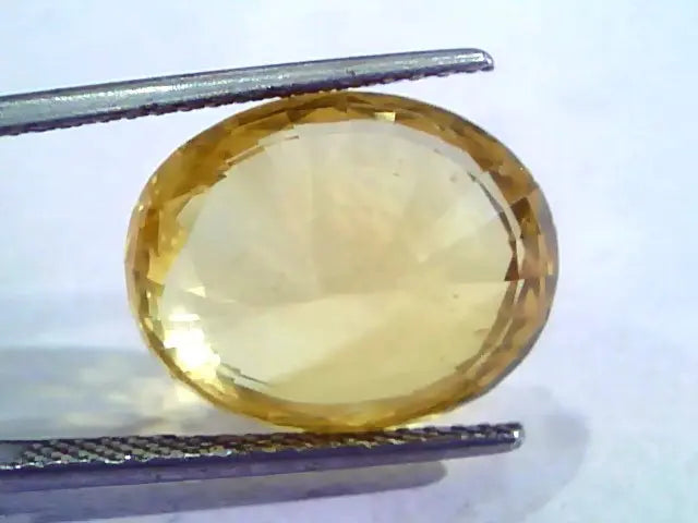 Huge 18.49 Ct Unheated Untreated Natural Ceylon Yellow Sapphire Gemstone