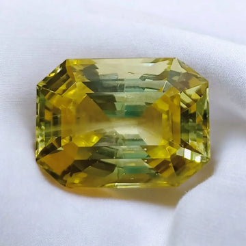 Huge 19.66 Ct IGI Certified Unheated Untreated Natural Ceylon Yellow Sapphire - Venus Gems