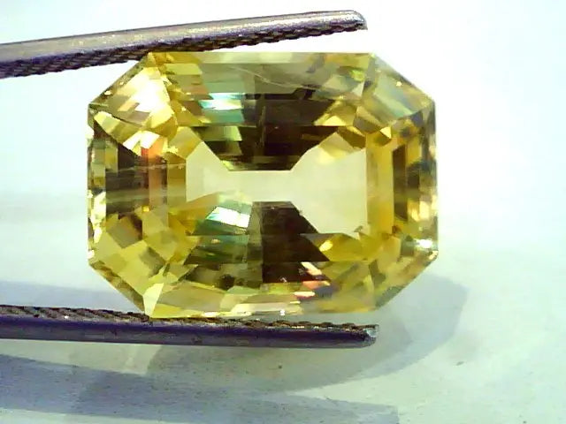 Huge 19.80 Ct GII Certified Unheated Untreated Natural Ceylon Yellow Sapphire **RARE**