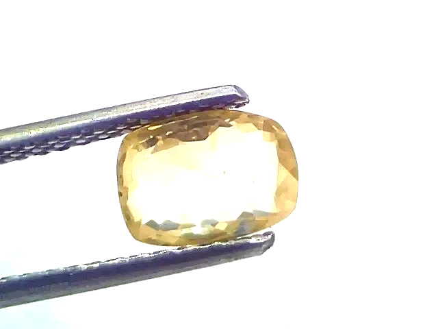 1.93 Ct Certified Unheated Untreated Natural Ceylon Yellow Sapphire - Venus Gems